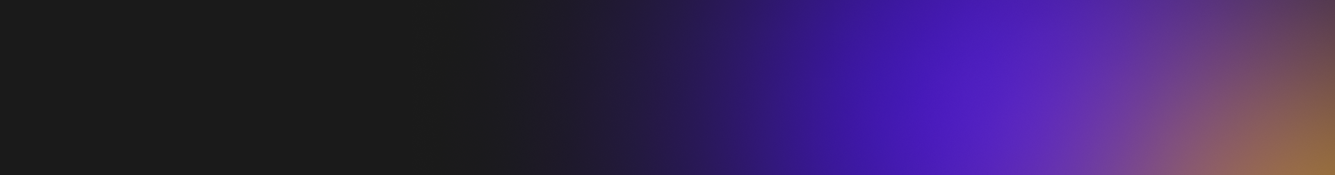 A gradient background transitioning from black on the left to purple in the center, and then to orange on the right.