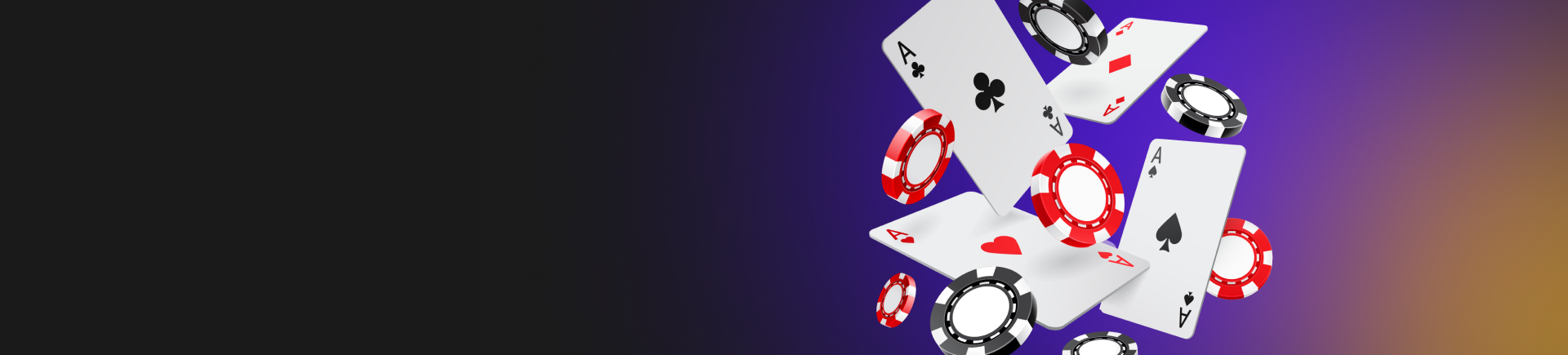 image of poker cards and chips falling with a colorful background